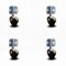 Service Caster 2.25 Inch Windsor Antique Soft Tread Ball Caster - Corner Mount Bracket, 4PK SCC-GR01S214-DCR-WA-71678-4-CB90-4 - alternate 1
